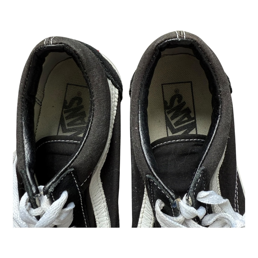 Vans Black White Canvas Stripe Old Skool Lace Up Sneakers Shoes Mens 6.5 - Picture 5 of 11
